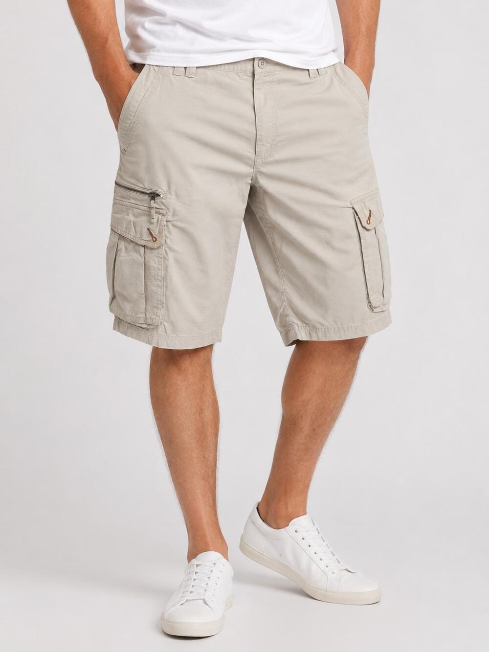 Columbia Men’s Cargo Shorts Size 36 Beige Khaki Cotton Outdoor Hiking